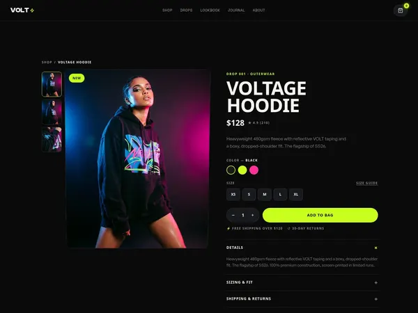Screenshot 2 of VOLT Streetwear Shop