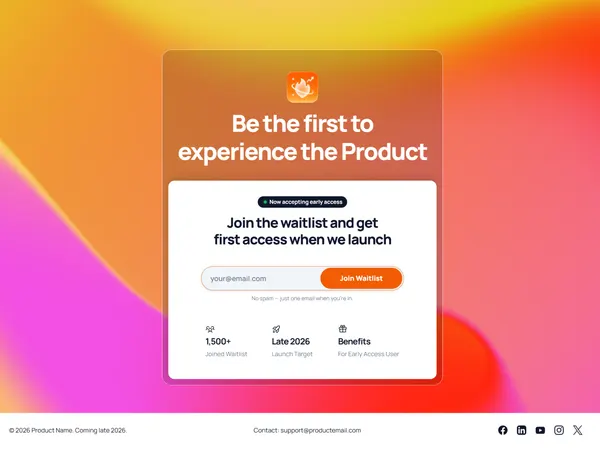 Screenshot 1 of Waitlist Launch