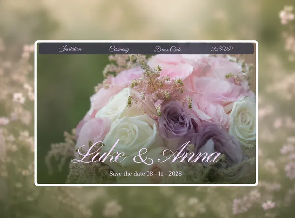 Screenshot 1 of Wisteria invitation