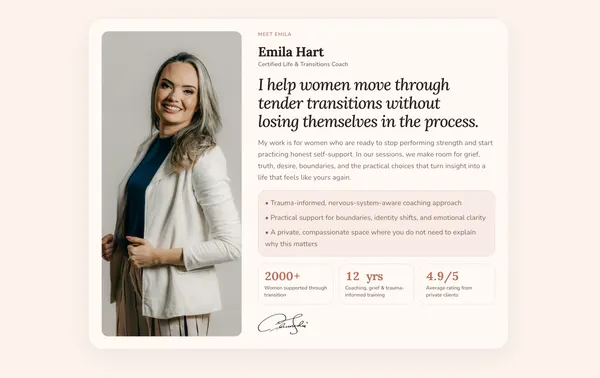 Screenshot 1 of women life coaches