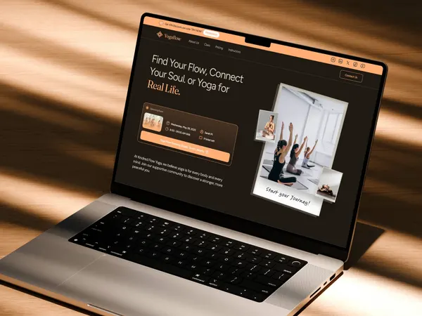 Screenshot 1 of YogaFlow Template
