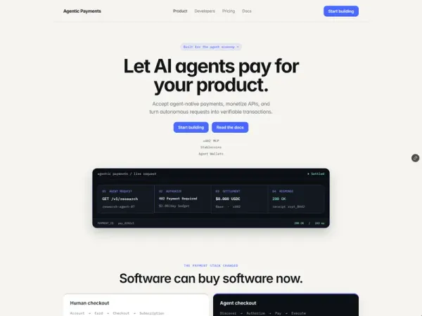Agentic Payments