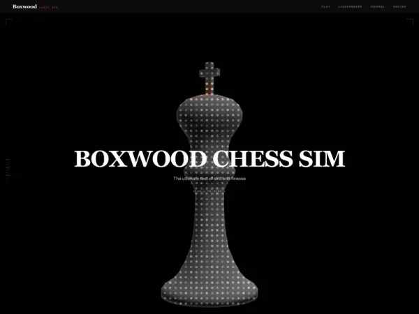 Boxwood 3D Chess Sim