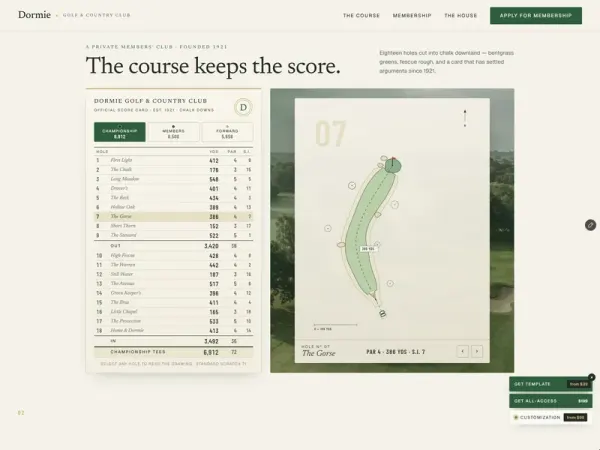 DORMIE Private Golf