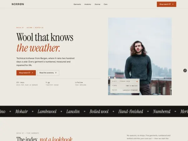 Knitwear Store Site