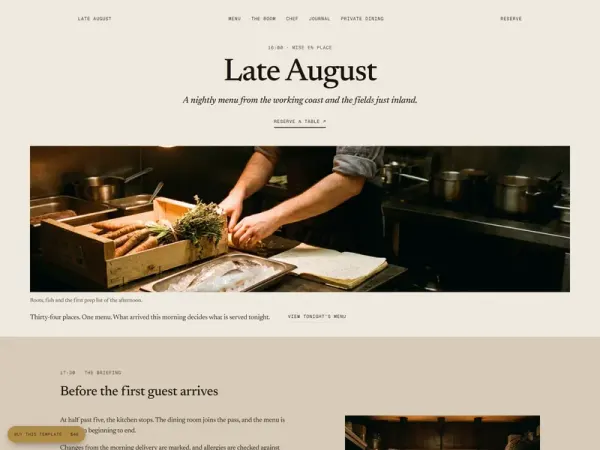 Late August