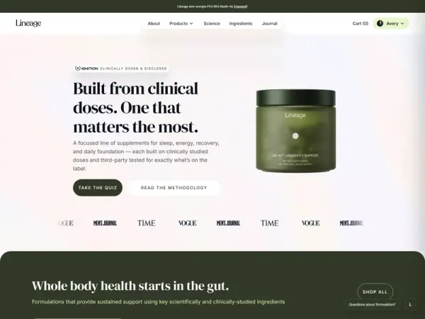 Lineage Supplement