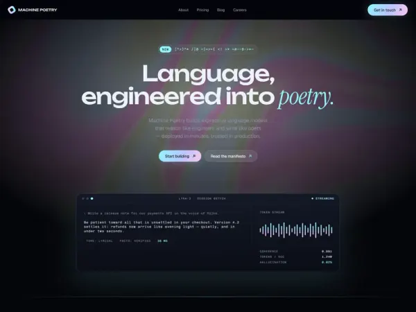 Machine Poetry