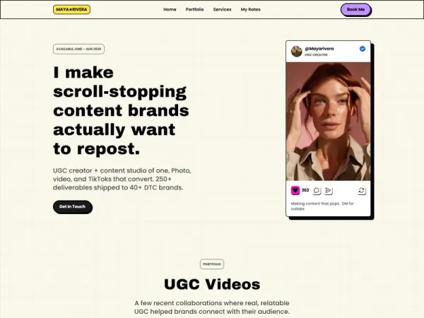 Maya UGC Folio