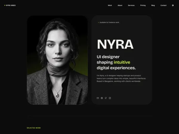 Nyra UI designer