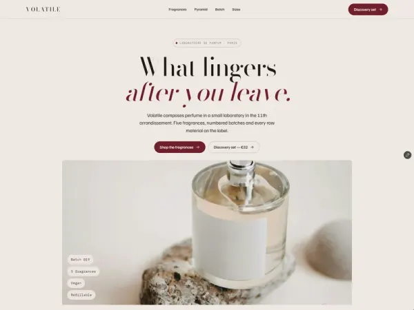 Perfume Brand Site