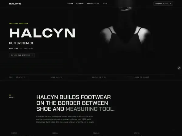 Running Shoe Page