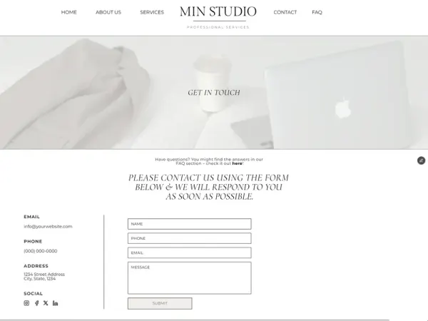 Simple Contact Page