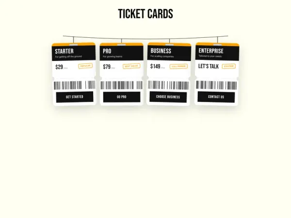 Ticket Card