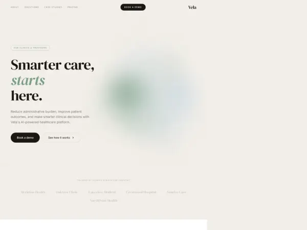 Vela Website