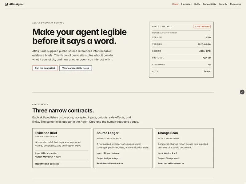 Agent Manifest Kit