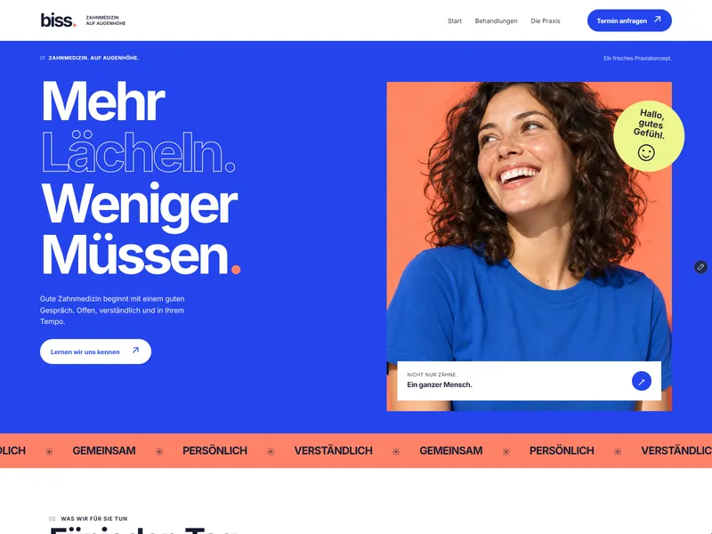 BISS Website Dent