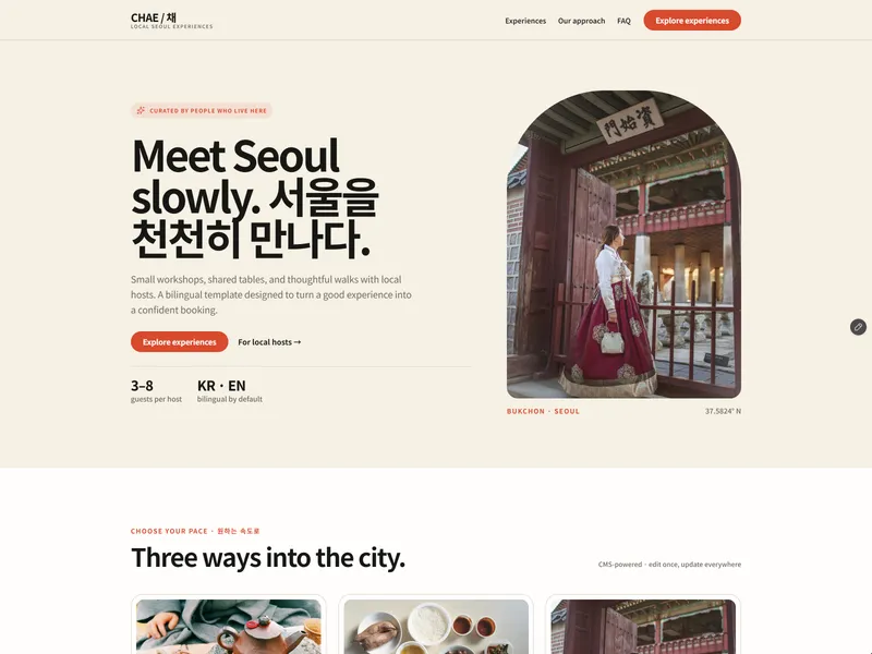 CHAE — Seoul Host