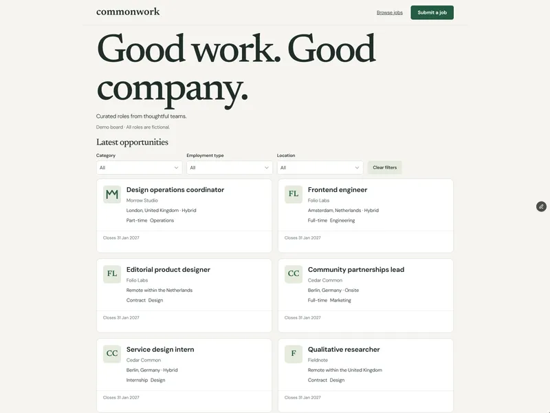 Commonwork
