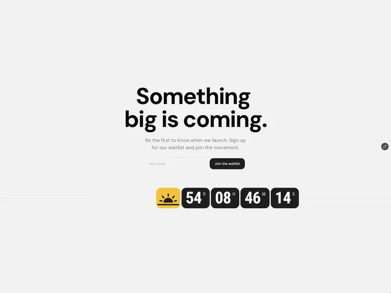 Countdown - Waitlist