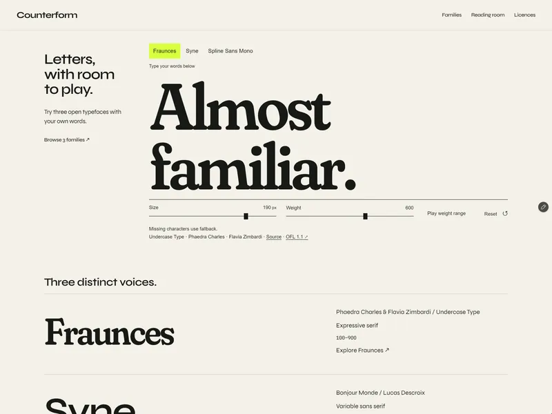Counterform