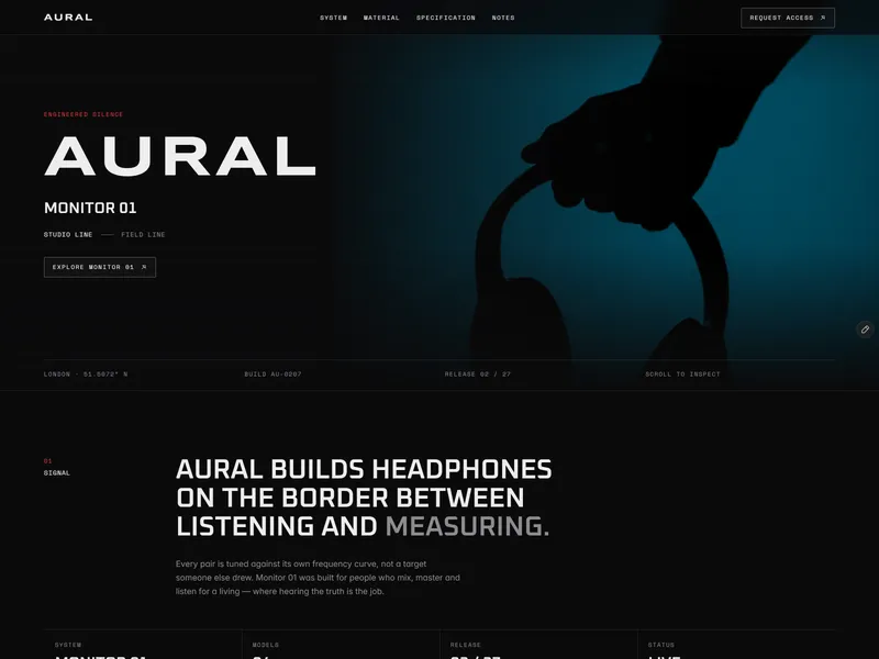 Headphone Brand Site