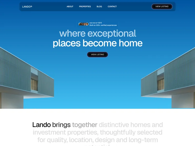 Lando Website