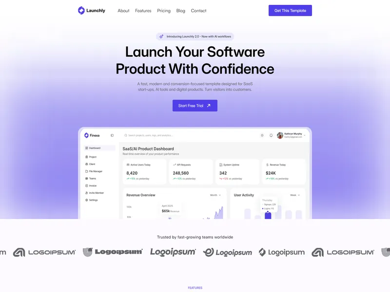 Launchly Template