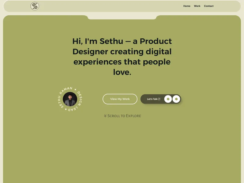 minimalist Porfolio