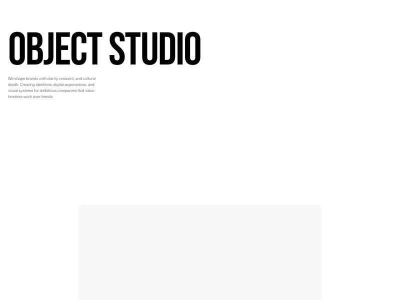 Object Studio