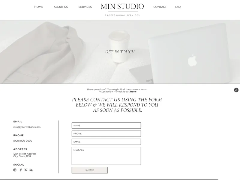 Simple Contact Page