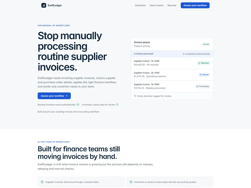 SwiftLedger Finance