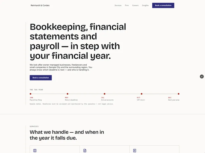 Tax Firm Template
