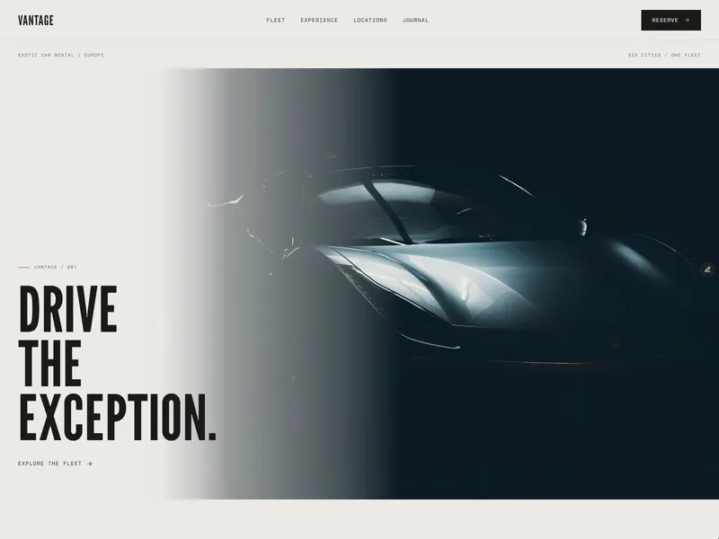VANTAGE — Exotic Car