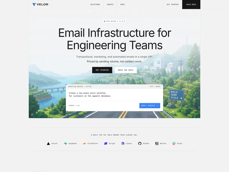 Velor Infra Landing