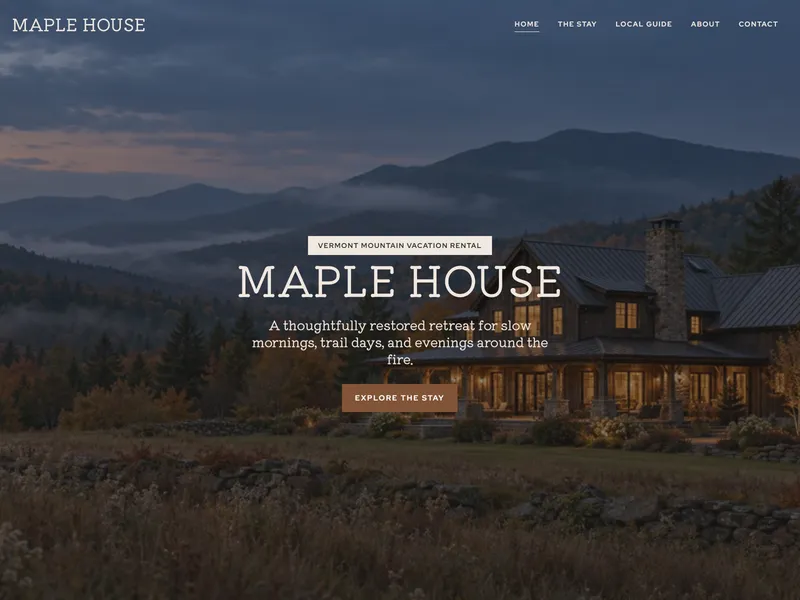 Vermont Rental House