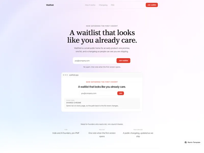 Waitfold