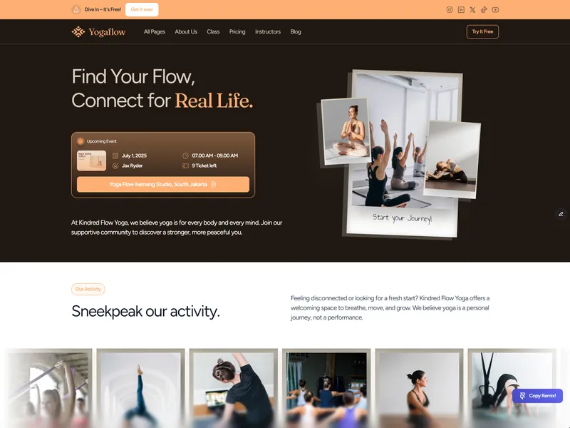 YogaFlow Template